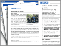 TEACH:diabetes printable forms