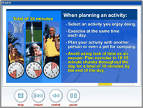 TEACH:diabetes digital video training screen